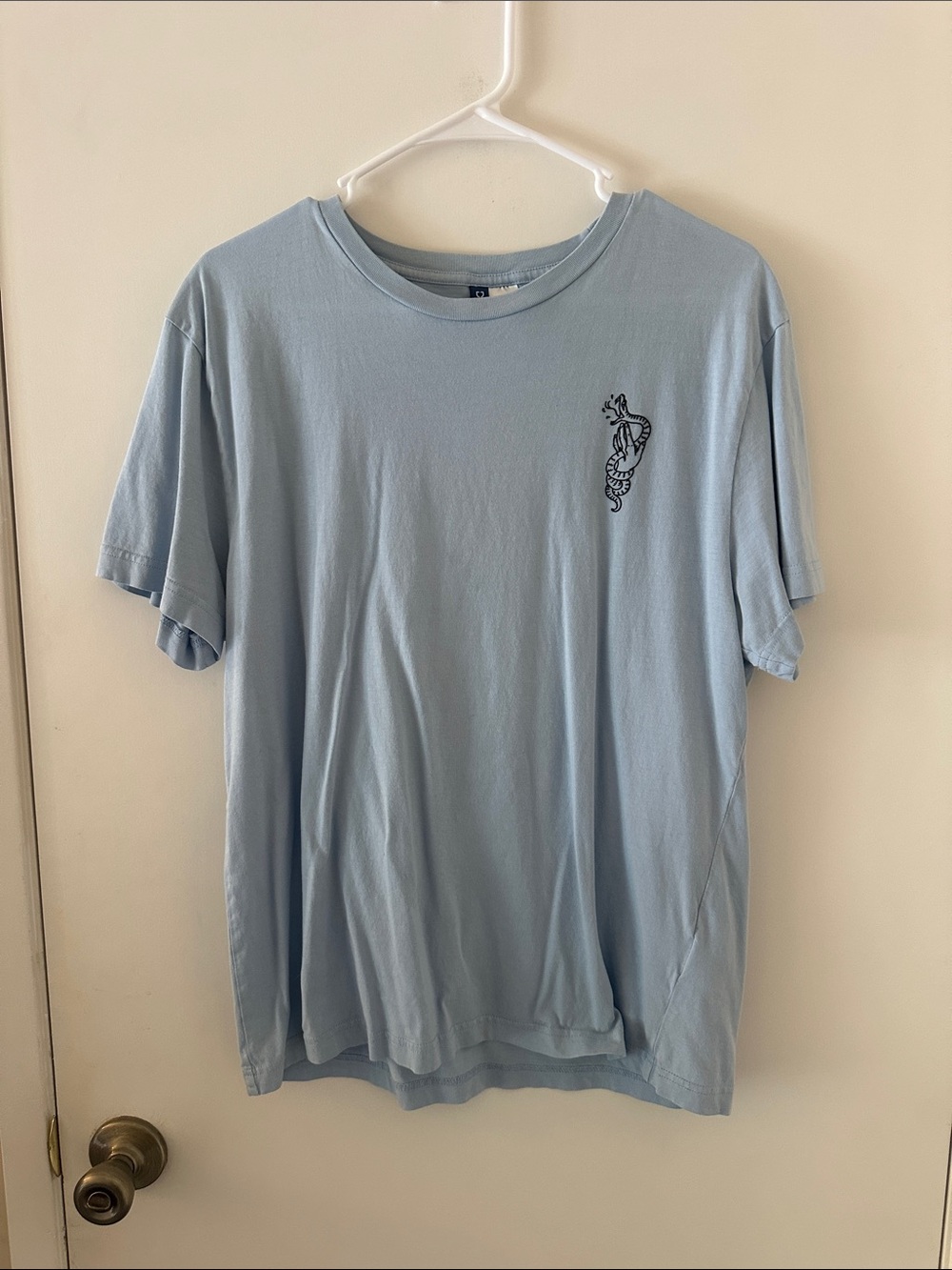 H&M Light Blue Short Sleeve Graphic Tee